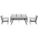 Senja lounge dining set 4-delig - desert sand