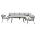 Tarera lounge dining rechts set 6-delig incl stoel - taupe