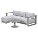 Malakka loungeset 3-delig chaise longue - taupe