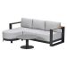 Malakka loungeset 3-delig chaise longue - light teak look