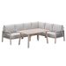 San Capri lounge dining set 5-delig rechts - light oak look