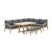 Alora lounge dining set 5-delig rechts - mystic grey