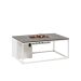 Cosiloft lounge vuurtafel 120 cm wit - grey top