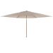 Azzurro stokparasol Ø300 cm sand solefin - houtlook frame