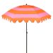 Jessy stokparasol streep oranje - Ø197 x 238 cm