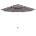 Timor luxe stokparasol Ø400 cm - polyester taupe