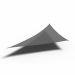 Coolfit schaduwdoek driehoek 90° - 400x570 cm - Antraciet