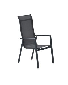 Siena tuinstoel stapelbaar - donker grijs