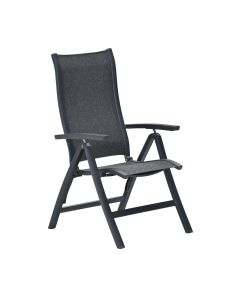 Hilly tuinstoel verstelbaar - donker grijs