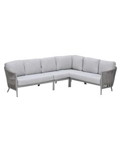 Devin loungebank 4-delig - taupe