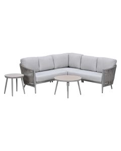 Devin loungeset hoek 5-delig - Lucas loungetafels