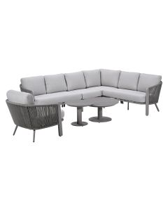 Ryan hoek loungeset 7-delig - taupe