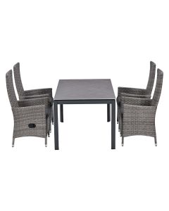 Nice tuinset 5-delig - Skala tuintafel 160x90 cm