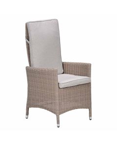 Collin tuinstoel verstelbaar vintage willow - desert sand