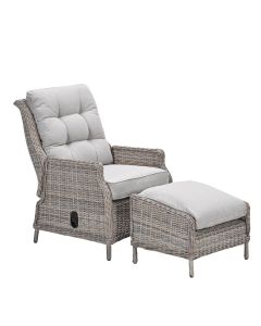 Santa Rosa relaxstoelen incl. voetenbank - desert sand