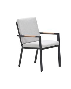 Kasper tuinstoel stapelbaar - donker grijs