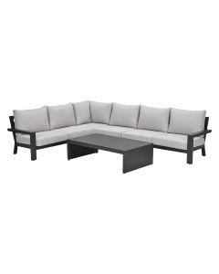 Sorelli loungeset 5-delig - donker grijs