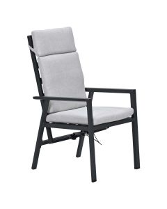 Kasper tuinstoel verstelbaar - donker grijs