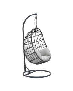 Esmee hangstoel swing egg - donker grijs