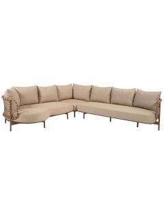 Martinique loungebank 3-delig - amber