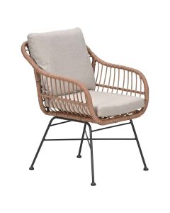 Lucas tuinstoel natural - desert sand