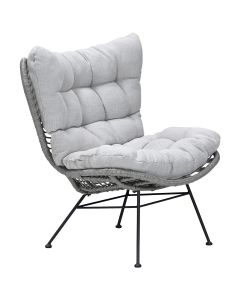 Melfort loungestoel donker grijs - grey sand