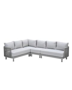 Andong loungeset hoek 4-delig - taupe