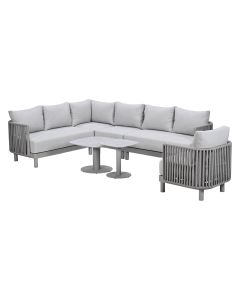 Andong loungeset hoek 7-delig - taupe