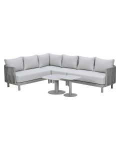 Andong loungeset hoek 6-delig - taupe