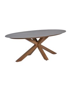 Scot tuintafel 230x115 cm - napoli sand - ovaal