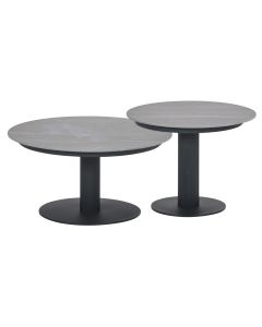 Liam loungetafels - donker grijs - centostone Napoli sand