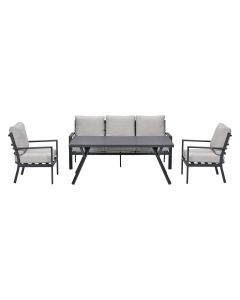 Senja lounge dining set 4-delig - sandstone