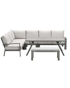 Camilo lounge dining set 6-delig links - desert sand