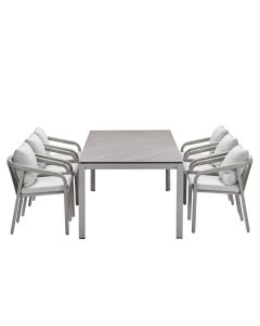Tarera tuinset 7-delig dakar sand - Skala tuintafel 230x100 cm