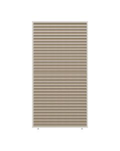 Pergola Neo zijwand paneel 125x235 cm - zand - teak look