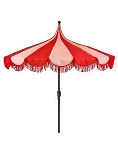 Kim stokparasol rood - Ø235 x 238 cm