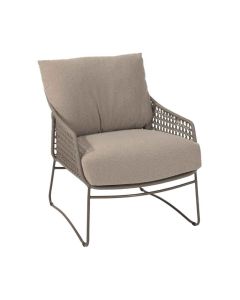 Moretti loungestoel - bruin