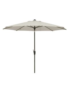 Lisbon stokparasol Ø300 cm automatisch - mellow champagne olefin - chesnut kleurig frame