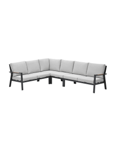 Lissabon lounge dining set 4-delig links - valley sand