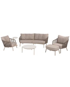 Puglia loungeset 6-delig - latte