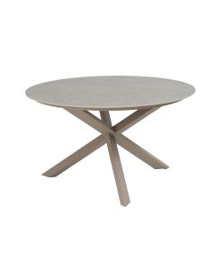 Prado tuintafel Ø130x75 cm- ceramic sabbia - latte