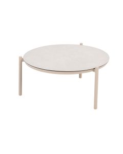 Vic loungetafel Ø73xH35 cm latte - ceramic print