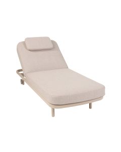 Milano ligbed - verstelbaar - latte