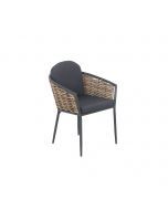 San Vito lounge dining stoel - donker grijs