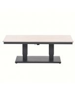 Brugge verstelbare tuintafel 150x87 cm - donker grijs