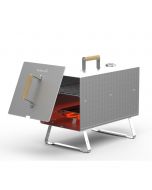 Barbecook Otto 2.0 elektrische rookoven uit rvs 26x26x47cm