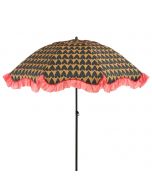 Mitchell parasol hart zwart - Ø220 x 238 cm