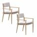 Lily tuinstoel light teak - 2 stuks