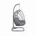 Suez hangstoel swing egg opvouwbaar - grijs