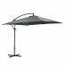 Corfu zweefparasol 250x250 cm - frame en doek donker grijs
